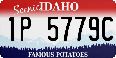 ID license plate 1P5779C
