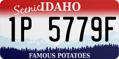 ID license plate 1P5779F