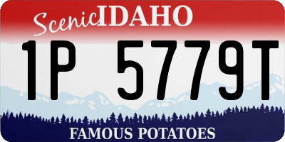 ID license plate 1P5779T