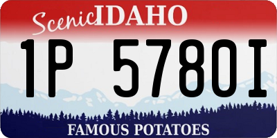 ID license plate 1P5780I