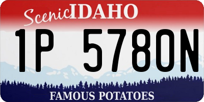 ID license plate 1P5780N