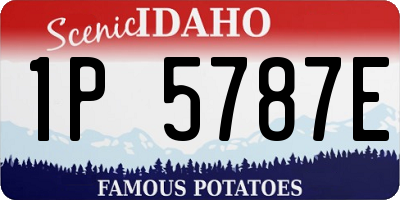 ID license plate 1P5787E