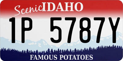 ID license plate 1P5787Y