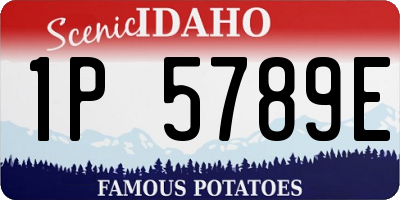 ID license plate 1P5789E