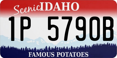 ID license plate 1P5790B