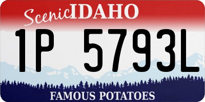 ID license plate 1P5793L
