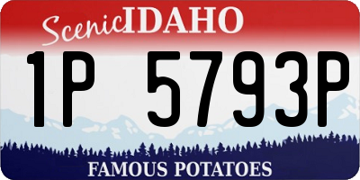 ID license plate 1P5793P