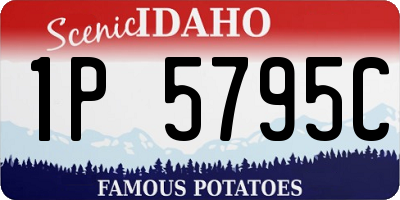 ID license plate 1P5795C