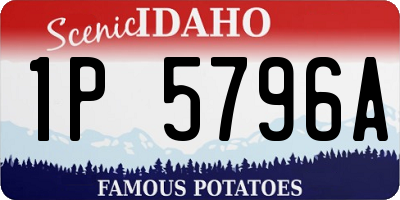 ID license plate 1P5796A