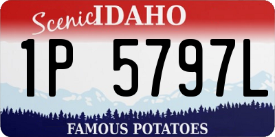 ID license plate 1P5797L