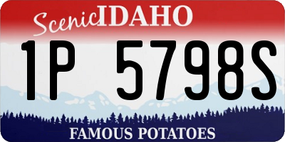 ID license plate 1P5798S