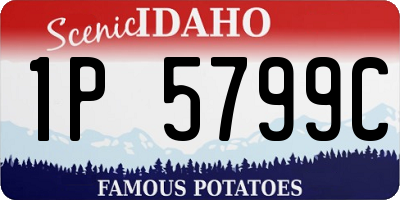 ID license plate 1P5799C