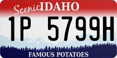 ID license plate 1P5799H