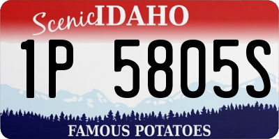 ID license plate 1P5805S