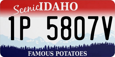 ID license plate 1P5807V