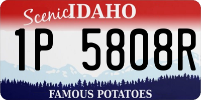 ID license plate 1P5808R