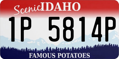 ID license plate 1P5814P