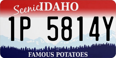 ID license plate 1P5814Y
