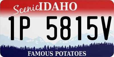 ID license plate 1P5815V