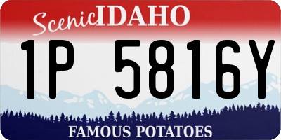 ID license plate 1P5816Y