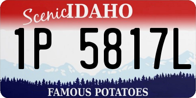 ID license plate 1P5817L