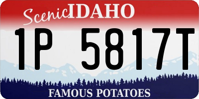ID license plate 1P5817T