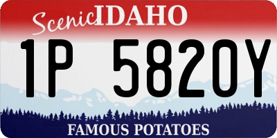 ID license plate 1P5820Y