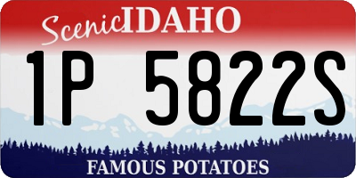 ID license plate 1P5822S