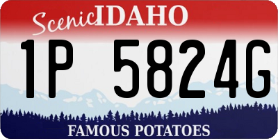 ID license plate 1P5824G