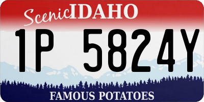 ID license plate 1P5824Y