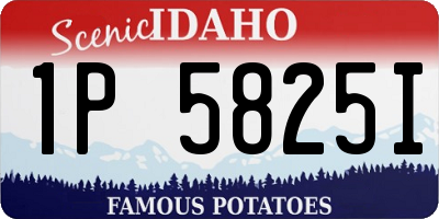 ID license plate 1P5825I