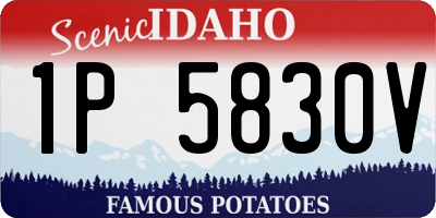 ID license plate 1P5830V