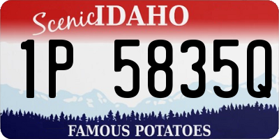 ID license plate 1P5835Q