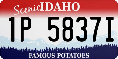 ID license plate 1P5837I