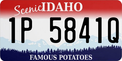 ID license plate 1P5841Q