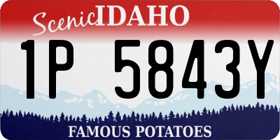 ID license plate 1P5843Y