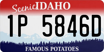 ID license plate 1P5846D