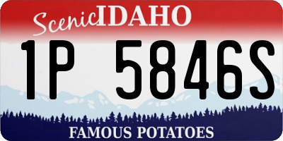 ID license plate 1P5846S