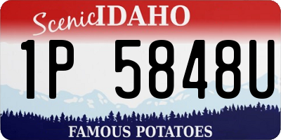 ID license plate 1P5848U