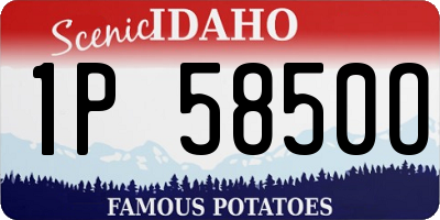 ID license plate 1P5850O