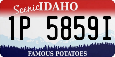 ID license plate 1P5859I