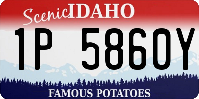 ID license plate 1P5860Y