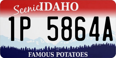 ID license plate 1P5864A
