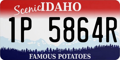 ID license plate 1P5864R