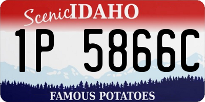 ID license plate 1P5866C