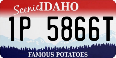 ID license plate 1P5866T