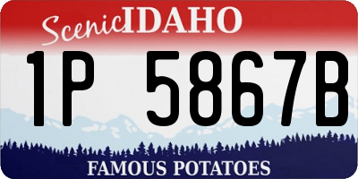 ID license plate 1P5867B
