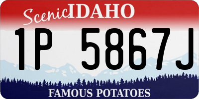 ID license plate 1P5867J