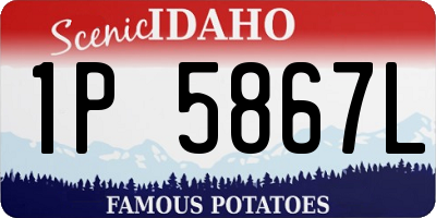 ID license plate 1P5867L