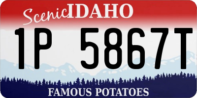 ID license plate 1P5867T